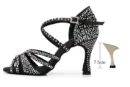 black heel 75mm