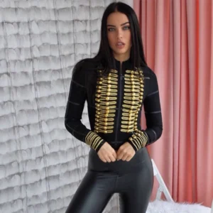 Fashion Runway Bandage Coats Long Sleeve Jacket Button Zipper Elegant Celebrity Party Outerwear Jacket Women
