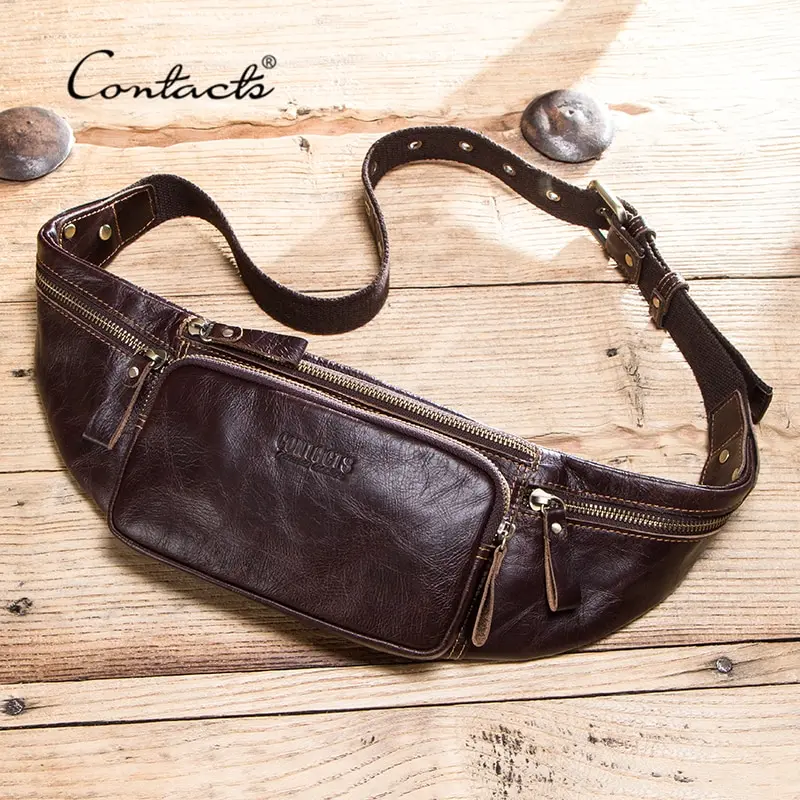 Cow Leather Men Waist Bag Casual Small Fanny Pack Male Waist Pack For Cell Phone And Credit Cards Travel Chest Bag 26 Cow Leather Men Waist Bag Casual Small Fanny Pack Male Waist Pack For Cell Phone And Credit Cards Travel Chest Bag