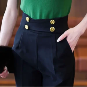 Clothing and Capris Skinny Tailoring Trousers for Woman Leggings Office Women's Harem Pants Slim Work High Waist Outfits Cotton