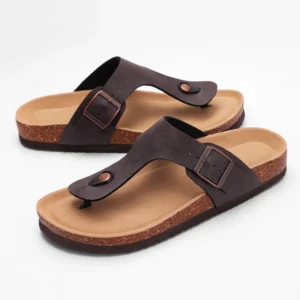 Slippers For Men Soft Sole Home Slides With Arch Support Flat Flip Flops Mens Cozy Casual Bedroom Sandals