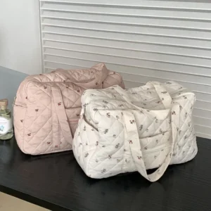 Maternity Bag for Baby Diaper Mommy Bag Quilted Nappy Large Capacity Maternity Packs Toiletry  Luggage Bag Mom Travel Tote