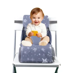 2 In 1 Portable Safe Pads Booster Seat Mommy Bags Comfortable Height Chair Cushion Perfect Organizer Multi-functional