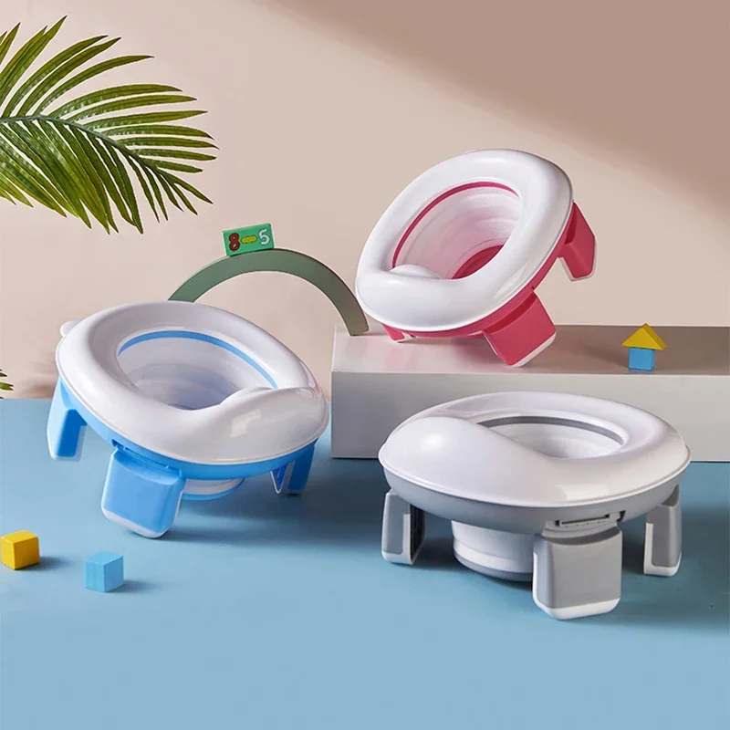 3 in 1 Travel Toilet Seat Foldable Blue Children Potty With Bags Baby Pot Portable Silicone Baby Potty Training Seat 14 3 in 1 Travel Toilet Seat Foldable Blue Children Potty With Bags Baby Pot Portable Silicone Baby Potty Training Seat