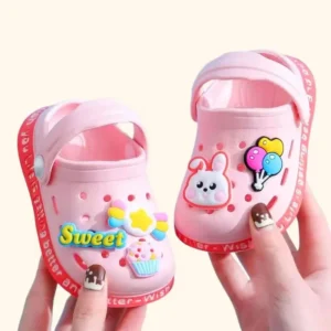 Summer Kids Shoes Sandals Hole Children's Shoes Slippers Soft Anti-Skid Cartoon Design Hole Baby Shoes Sandy Beach For Boys Girls