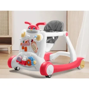 Children's Music Toy Interactive Baby Walker Adjustable Speed Anti O-leg Multifunctional Walker Anti Rollover Baby Walker