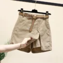 khaki with belt