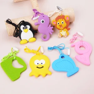 Kids Chew Necklace Baby Silicone Teether Sensory Chewy Pendant Oral Motor Toys Therapy Tools for Autism ADHD chidren's goods