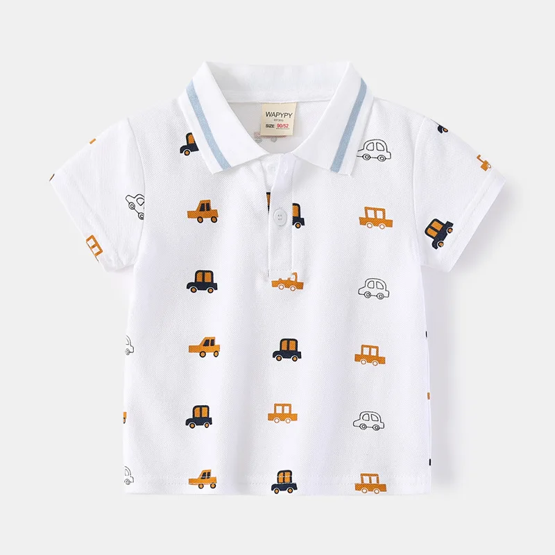 Formal Polo Shirts for Kids Polos Boy Toddler Clothes Party White Dinosaur Gentleman Shirt Summer Tops 2/4/6/7 Years 26 Formal Polo Shirts for Kids Polos Boy Toddler Clothes Party White Dinosaur Gentleman Shirt Summer Tops 2/4/6/7 Years - Image 24