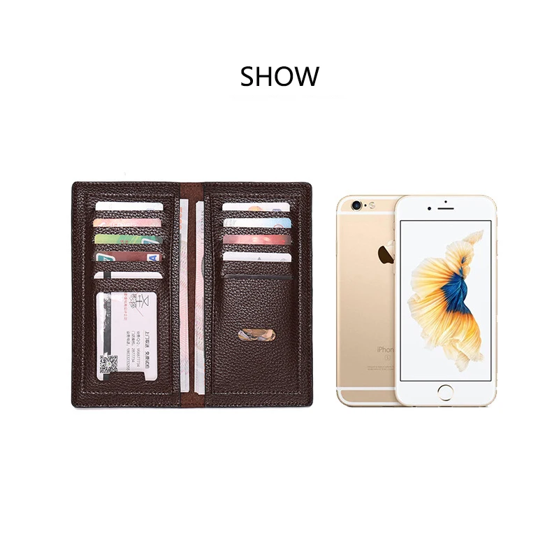 Men's Crocodile-Embossed Slim Business Bifold Wallet 12 Men's Crocodile-Embossed Slim Business Bifold Wallet - Image 6