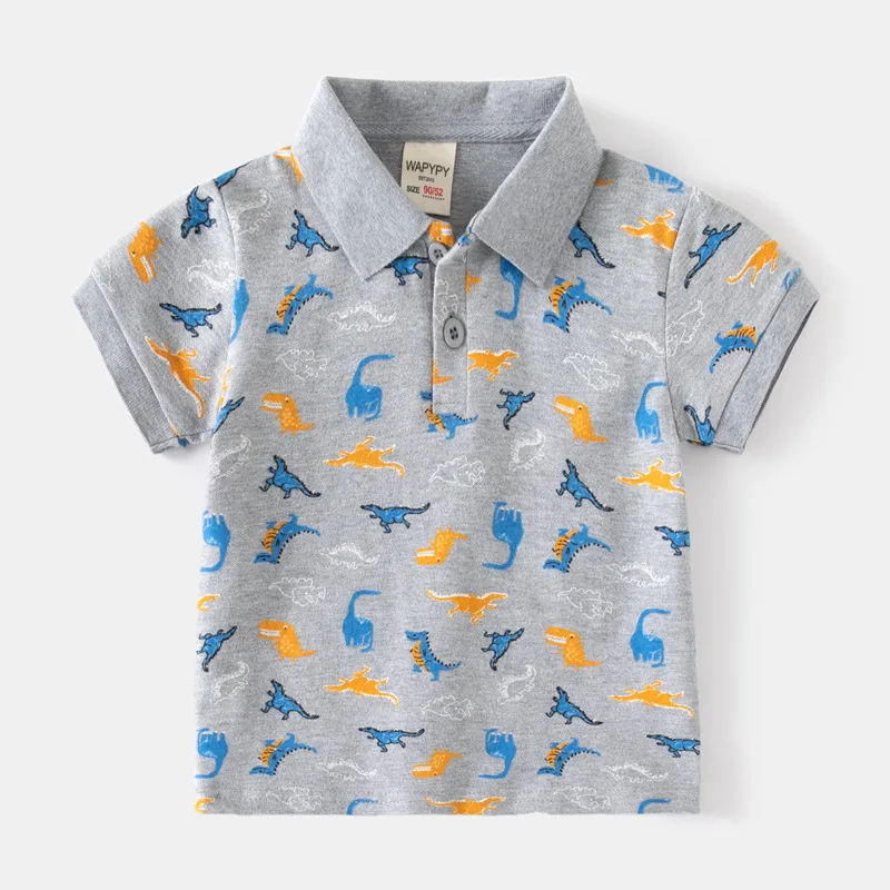 Formal Polo Shirts for Kids Polos Boy Toddler Clothes Party White Dinosaur Gentleman Shirt Summer Tops 2/4/6/7 Years 28 Formal Polo Shirts for Kids Polos Boy Toddler Clothes Party White Dinosaur Gentleman Shirt Summer Tops 2/4/6/7 Years - Image 26