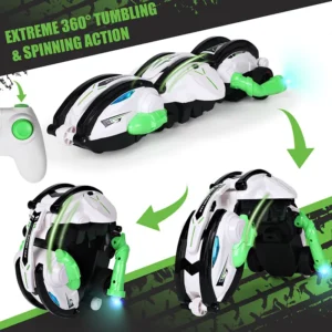 Remote Control Rolling 360 Stunt Car 2.4G Impact Resistant High-speed Driving Six Wheel Rolling Children Drift Rc Car Toy
