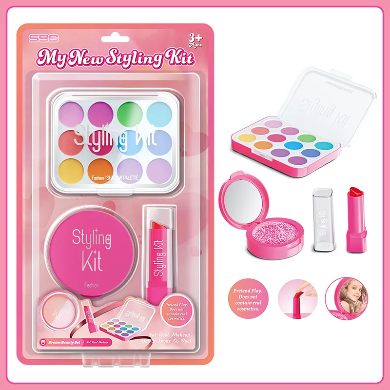 Pretend Fake Makeup Set for Toddler Girl Beauty Toy Simulation Not Real Cosmetics Eye Shadow Palette Lipstick Applicator Kid Toy 14 Pretend Fake Makeup Set for Toddler Girl Beauty Toy Simulation Not Real Cosmetics Eye Shadow Palette Lipstick Applicator Kid Toy - Image 11
