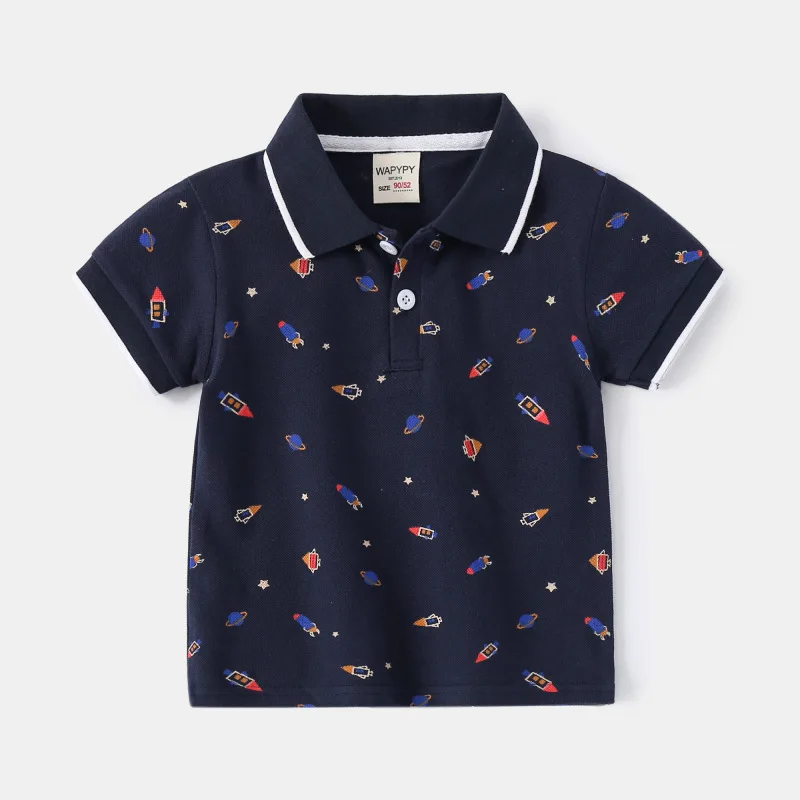 Formal Polo Shirts for Kids Polos Boy Toddler Clothes Party White Dinosaur Gentleman Shirt Summer Tops 2/4/6/7 Years 23 Formal Polo Shirts for Kids Polos Boy Toddler Clothes Party White Dinosaur Gentleman Shirt Summer Tops 2/4/6/7 Years - Image 21