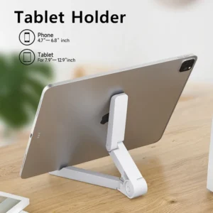 Universal Foldable Desktop Stand for Tablets and Smartphones