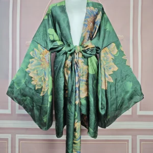 Elegant Floral Summer Lady Beach Bikini Mini Kimonos Plus Size African Women Fashion Swimwear Loose Cardigans Clothes