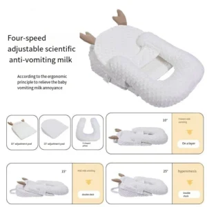 Anti-spitting Slope Pillow Crib Class A Anti-spilling Spitting Milk Choking Baby Feeding Artifact Breastfeeding Lying Pillow