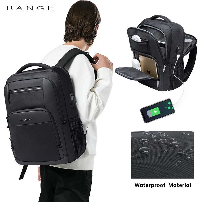 Bange Waterproof Man Backpack Resistant Business Backpack Men Travel Notebook Laptop Backpack Bags 15.6 inch Male Mochila Teen 19 Bange Waterproof Man Backpack Resistant Business Backpack Men Travel Notebook Laptop Backpack Bags 15.6 inch Male Mochila Teen - Image 4