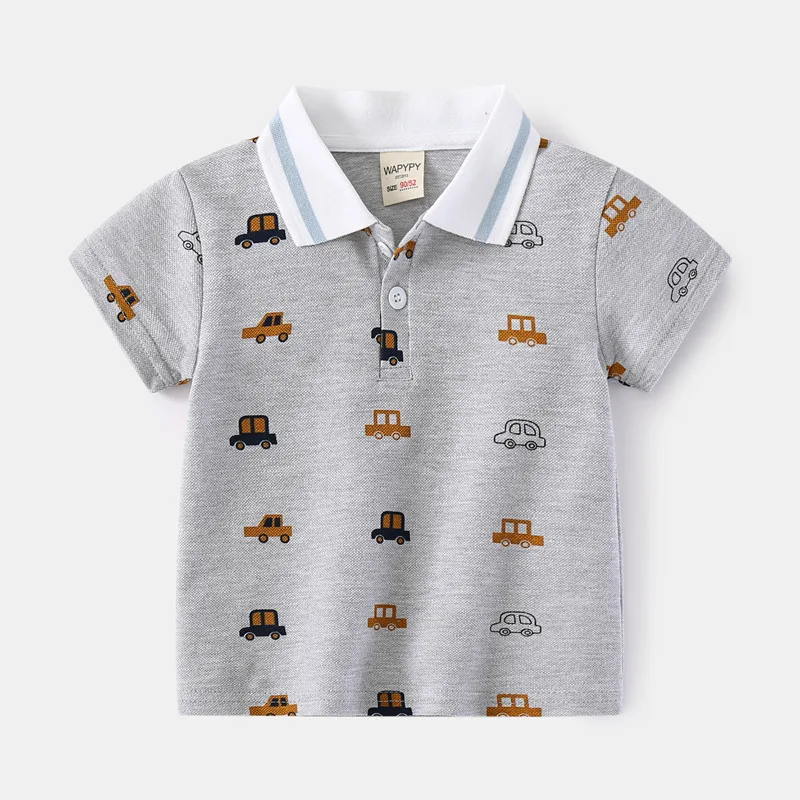Formal Polo Shirts for Kids Polos Boy Toddler Clothes Party White Dinosaur Gentleman Shirt Summer Tops 2/4/6/7 Years 27 Formal Polo Shirts for Kids Polos Boy Toddler Clothes Party White Dinosaur Gentleman Shirt Summer Tops 2/4/6/7 Years - Image 25