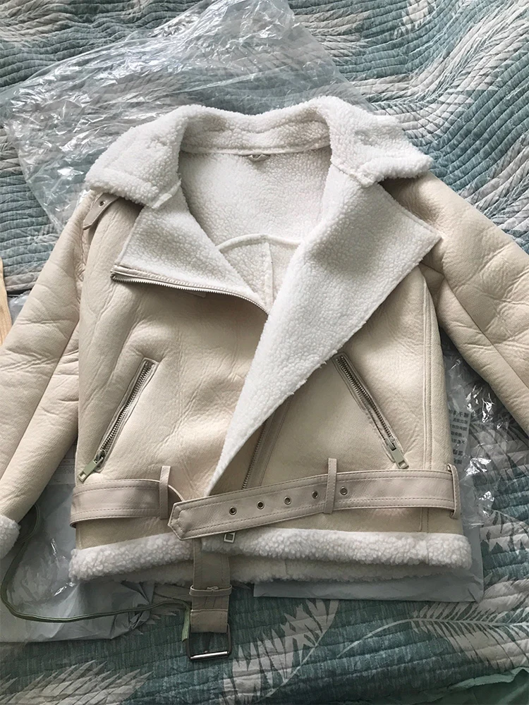 Winter Coats Women Thickness Faux Leather Fur Sheepskin Female Fur Leather Jacket 20 Winter Coats Women Thickness Faux Leather Fur Sheepskin Female Fur Leather Jacket - Image 6