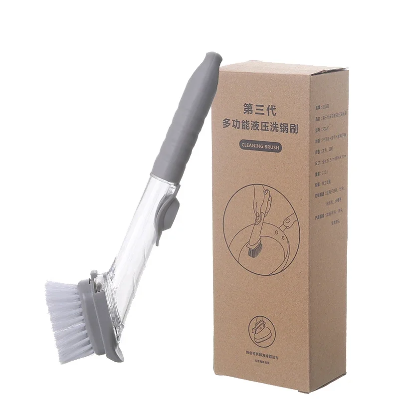 2-in-1 Soap Dispensing Dish Brush with Long Handle and Interchangeable Sponge 19 2-in-1 Soap Dispensing Dish Brush with Long Handle and Interchangeable Sponge - Image 9