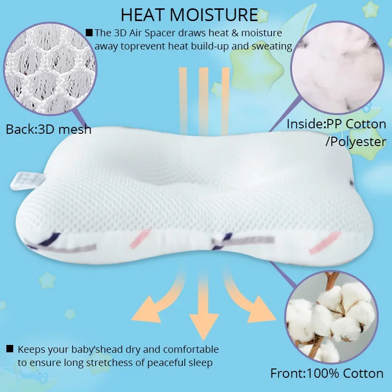 Mother Kids Comfortable Soft Baby Pillows Kawaii Stuff Baby Head Pillow Child Sleep Safety Baby Accessories For Newborn 12 Mother Kids Comfortable Soft Baby Pillows Kawaii Stuff Baby Head Pillow Child Sleep Safety Baby Accessories For Newborn - Image 6