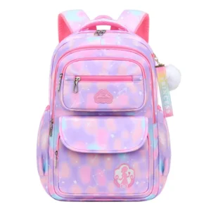 Girls' Kawaii Waterproof School Backpack with Air Cushion Straps