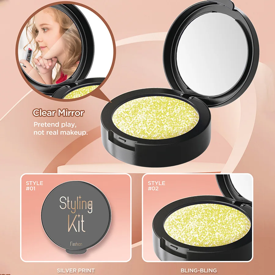 Pretend Fake Makeup Set for Toddler Girl Beauty Toy Simulation Not Real Cosmetics Eye Shadow Palette Lipstick Applicator Kid Toy 9 Pretend Fake Makeup Set for Toddler Girl Beauty Toy Simulation Not Real Cosmetics Eye Shadow Palette Lipstick Applicator Kid Toy - Image 6