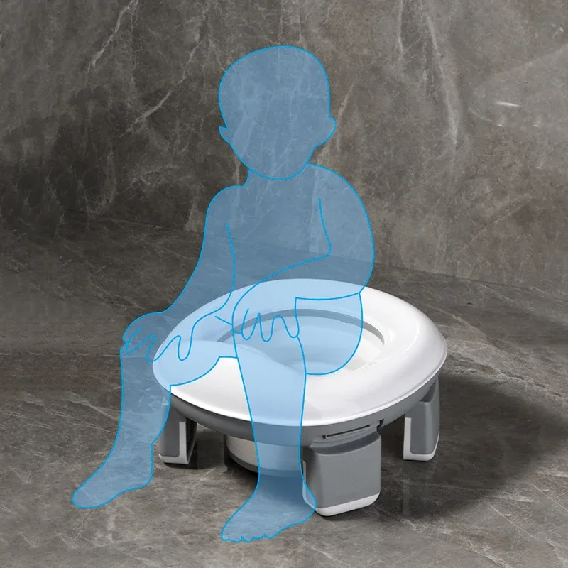 3 in 1 Travel Toilet Seat Foldable Blue Children Potty With Bags Baby Pot Portable Silicone Baby Potty Training Seat 15 3 in 1 Travel Toilet Seat Foldable Blue Children Potty With Bags Baby Pot Portable Silicone Baby Potty Training Seat - Image 2