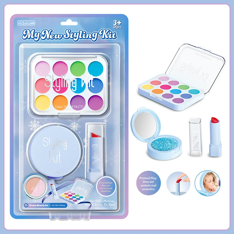 Pretend Fake Makeup Set for Toddler Girl Beauty Toy Simulation Not Real Cosmetics Eye Shadow Palette Lipstick Applicator Kid Toy 15 Pretend Fake Makeup Set for Toddler Girl Beauty Toy Simulation Not Real Cosmetics Eye Shadow Palette Lipstick Applicator Kid Toy - Image 12