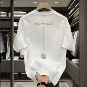 Men's Pure Cotton T-shirt | Men's Pullovers Classic Crew Neck Loose Short Sleeve T-shirt