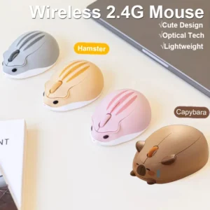 Universal 2.4GHz Portable Wireless Mouse with Silent Click Buttons
