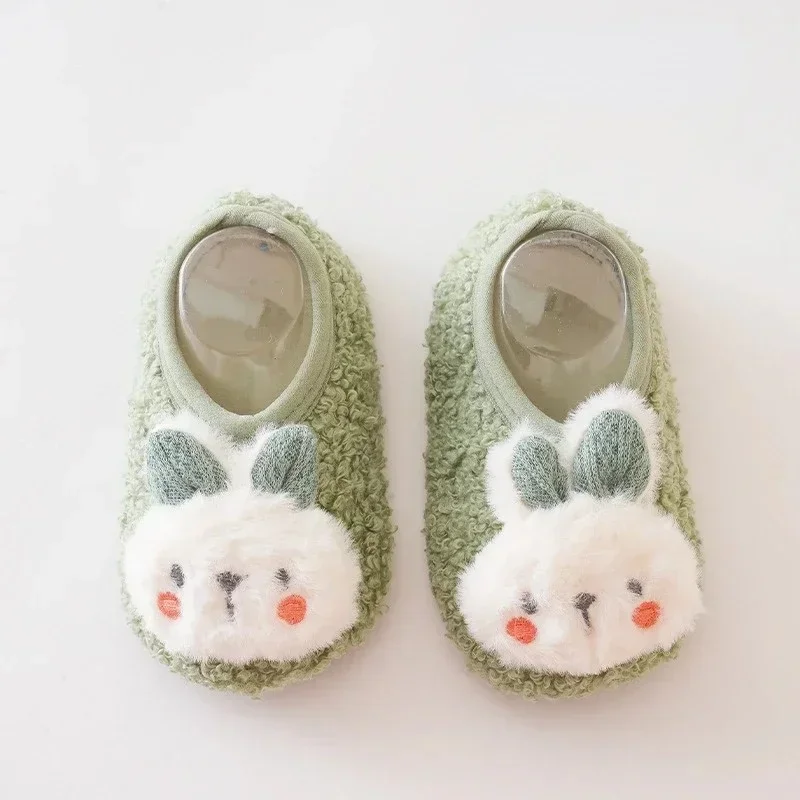 Cartoon Rabbit Baby Floor Socks Kids Plush Slippers Toddler Warm Shoes Children Soft Non-slip Prewalkers Indoor Home Slippers 21 Cartoon Rabbit Baby Floor Socks Kids Plush Slippers Toddler Warm Shoes Children Soft Non-slip Prewalkers Indoor Home Slippers - Image 10