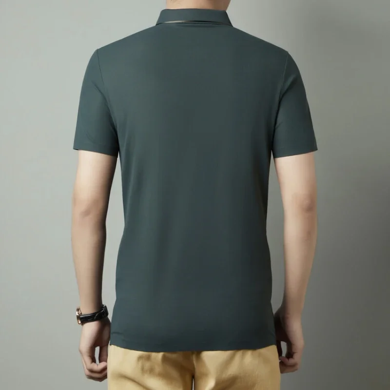 Men's Polo Shirt | Business Casual & Seamless Cool Fabric Golf Slim Fit T-shirt 18 Men's Polo Shirt | Business Casual & Seamless Cool Fabric Golf Slim Fit T-shirt - Image 2