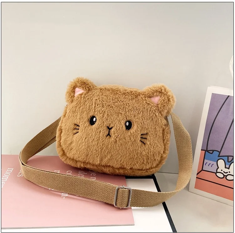 1 Piece Cute Kids Bag for Girls Kawaii Cartoon Animal Cat Messenger Bag for Children Portable High Capacity Outdoor Plush Bag 27 1 Piece Cute Kids Bag for Girls Kawaii Cartoon Animal Cat Messenger Bag for Children Portable High Capacity Outdoor Plush Bag - Image 8