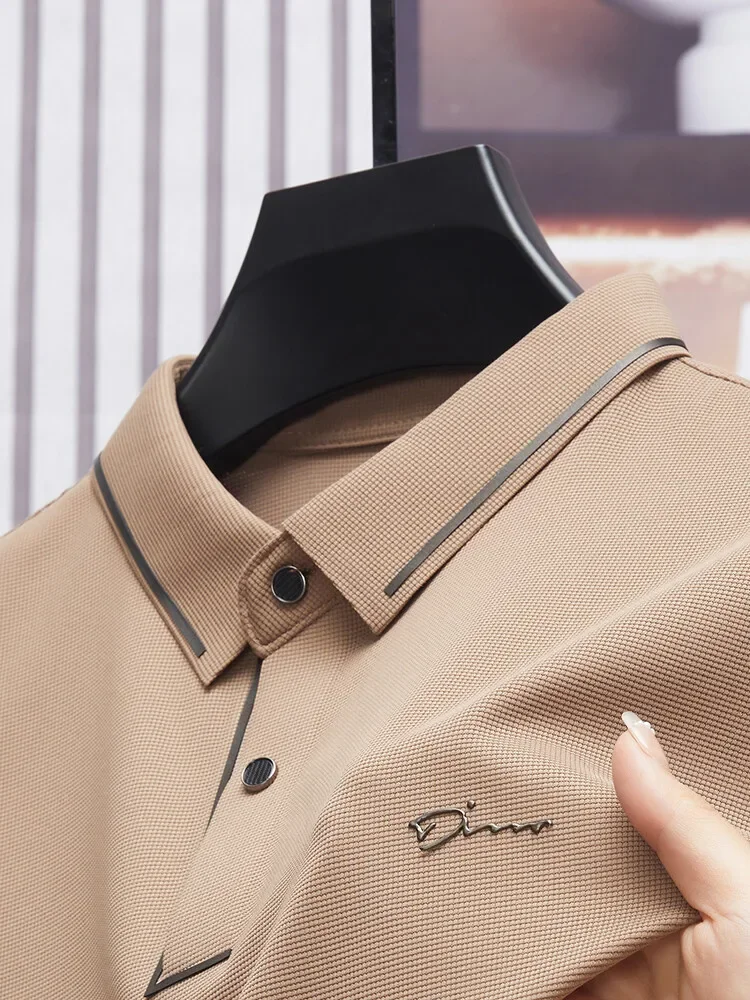 Men's Polo Shirt | Business Casual & Seamless Cool Fabric Golf Slim Fit T-shirt 23 Men's Polo Shirt | Business Casual & Seamless Cool Fabric Golf Slim Fit T-shirt - Image 7