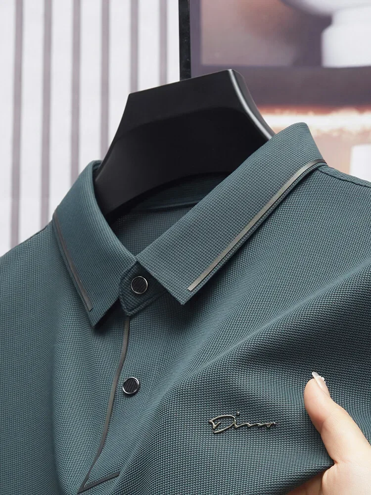 Men's Polo Shirt | Business Casual & Seamless Cool Fabric Golf Slim Fit T-shirt 24 Men's Polo Shirt | Business Casual & Seamless Cool Fabric Golf Slim Fit T-shirt - Image 8