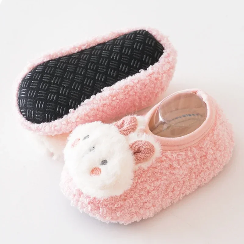 Cartoon Rabbit Baby Floor Socks Kids Plush Slippers Toddler Warm Shoes Children Soft Non-slip Prewalkers Indoor Home Slippers 15 Cartoon Rabbit Baby Floor Socks Kids Plush Slippers Toddler Warm Shoes Children Soft Non-slip Prewalkers Indoor Home Slippers - Image 4