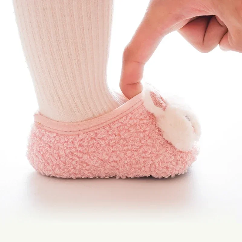 Cartoon Rabbit Baby Floor Socks Kids Plush Slippers Toddler Warm Shoes Children Soft Non-slip Prewalkers Indoor Home Slippers 16 Cartoon Rabbit Baby Floor Socks Kids Plush Slippers Toddler Warm Shoes Children Soft Non-slip Prewalkers Indoor Home Slippers - Image 5