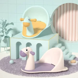 Baby Bath Seat Infant Bathtub Seat Chair for Toddler Shower Newborn Cute Bathing Seat Non-Slip Soft Mat for Babies