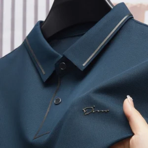 Men's Polo Shirt | Business Casual & Seamless Cool Fabric Golf Slim Fit T-shirt