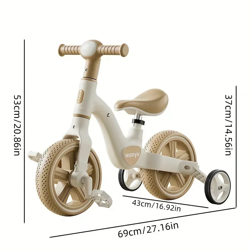 2-in-1 Kids Convertible Balance Bike & Tricycle with Removable Pedals 13 2-in-1 Kids Convertible Balance Bike & Tricycle with Removable Pedals - Image 6