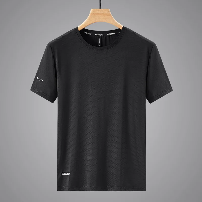 Quick Dry Sport T Shirt Men'S 2024 Short Sleeves Summer Casual White Plus OverSize 6XL 7XL 8XL 9XL Top Tees GYM Tshirt Clothes 24 Quick Dry Sport T Shirt Men'S 2024 Short Sleeves Summer Casual White Plus OverSize 6XL 7XL 8XL 9XL Top Tees GYM Tshirt Clothes - Image 8