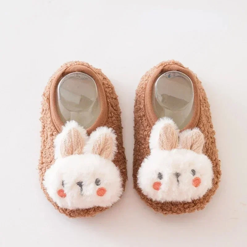 Cartoon Rabbit Baby Floor Socks Kids Plush Slippers Toddler Warm Shoes Children Soft Non-slip Prewalkers Indoor Home Slippers 22 Cartoon Rabbit Baby Floor Socks Kids Plush Slippers Toddler Warm Shoes Children Soft Non-slip Prewalkers Indoor Home Slippers - Image 11