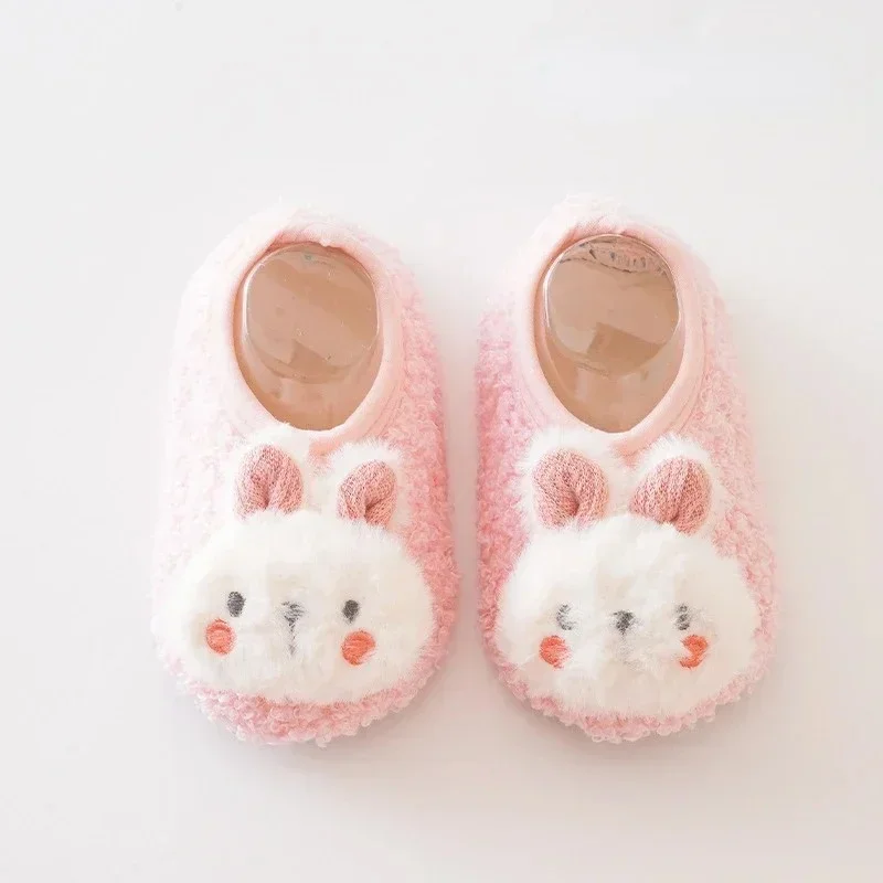 Cartoon Rabbit Baby Floor Socks Kids Plush Slippers Toddler Warm Shoes Children Soft Non-slip Prewalkers Indoor Home Slippers 23 Cartoon Rabbit Baby Floor Socks Kids Plush Slippers Toddler Warm Shoes Children Soft Non-slip Prewalkers Indoor Home Slippers - Image 12