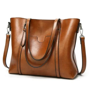 Shoulder Bags for Women Oil Wax Leather Handbag Tote Crossbody Bag Vintage Satchels Women Bags