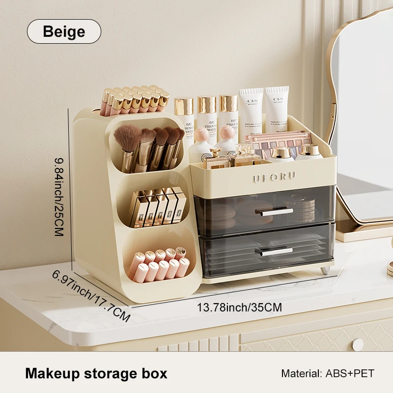Large Capacity Cosmetics Storage Box & Multifunctional Desktop Organizer 20 Large Capacity Cosmetics Storage Box & Multifunctional Desktop Organizer - Image 6