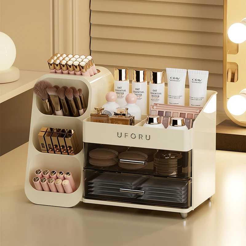 Large Capacity Cosmetics Storage Box & Multifunctional Desktop Organizer 17 Large Capacity Cosmetics Storage Box & Multifunctional Desktop Organizer - Image 3