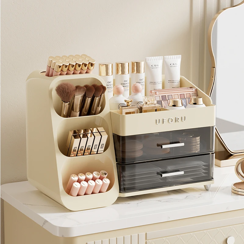 Large Capacity Cosmetics Storage Box & Multifunctional Desktop Organizer 16 Large Capacity Cosmetics Storage Box & Multifunctional Desktop Organizer - Image 2