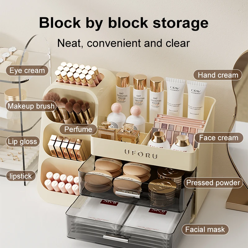Large Capacity Cosmetics Storage Box & Multifunctional Desktop Organizer 19 Large Capacity Cosmetics Storage Box & Multifunctional Desktop Organizer - Image 5